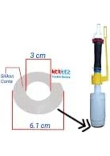 Seffaf Beyaz Gömme Rezervuar Conta Silikon, Çok Renkli, Dayanıklı ve Uygun Fiyatlı fiyatları
