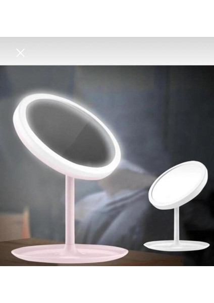 LED Işıklı USB Şarjlı Dikdörtgen Masa Üstü Makyaj Aynası Makyaj Aynası Dokunmatik modelleri