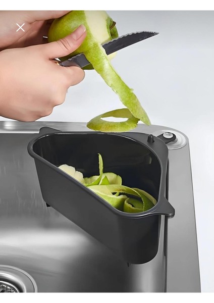 Süzgeçli Mutfak Sepeti Asılı Lavabo Mutfak Banyo Düzenleyici Depolama Rafı Sepet Organizatörü Süzgeç