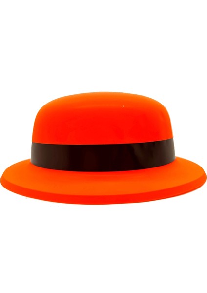 Buğz Neon Partisi Turuncu Renk Melon Plastik Parti Şapkası fiyatları