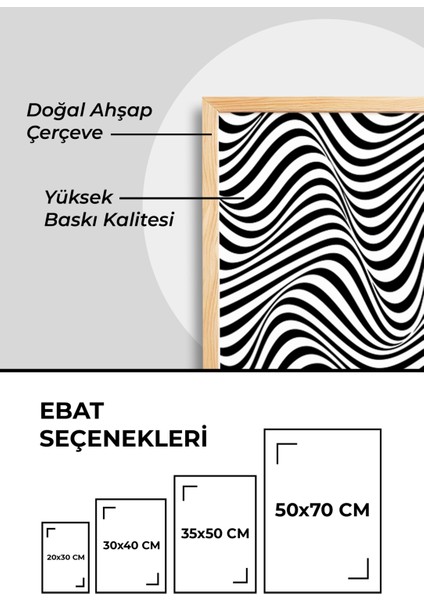 Soyut Siyah Beyaz Bauhaus 3'lü Tablo - Ahşap Çerçeveli Tablo -Duvar Tablosu-Salon Yatak Odası Tablo fırsatları