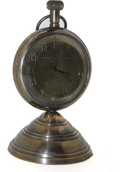 Buğz Masa Üstü Pirinç Saat 16142