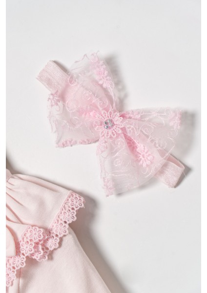 Kız Bebek Mevlütlük Elbise Bandanalı Dantelli ELB1072 indirimleri