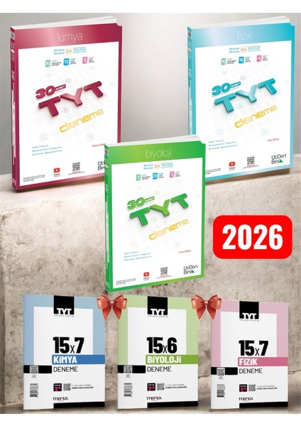 2026 Tyt Fen Bilimleri Fizik - Kimya - Biyoloji Tyt Deneme Seti ve Marka Yayınları Tyt Deneme Hediye