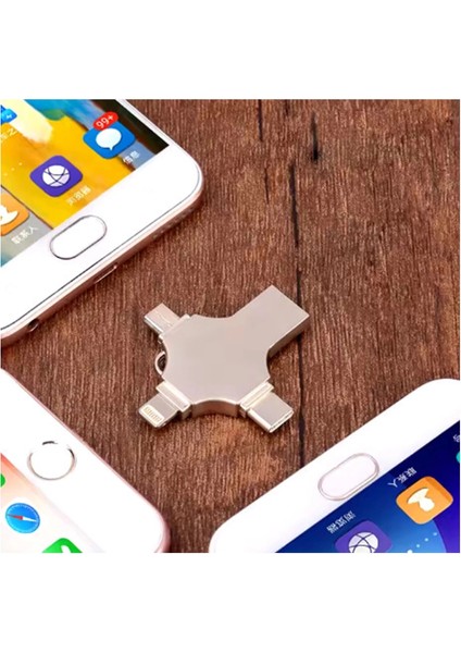 Buğz Otg 4in1 Cep Telefonu Çok Fonksiyonlu USB Flash Bellek 64 GB Type-C, Micro Sd ve Kart Okuyucu modelleri