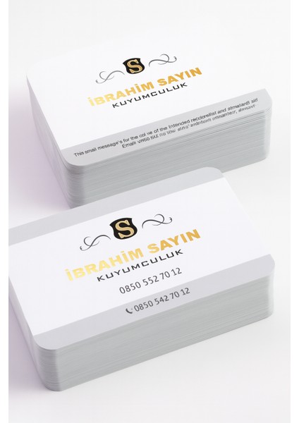 Kişiye Özel Profesyonel Kartvizit Tasarımı – Kurumsal & Şık Model