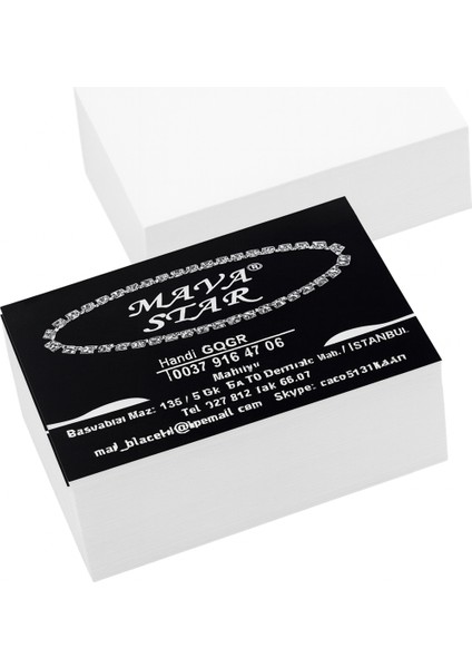 Kişiye Özel Profesyonel Kartvizit Tasarımı – Kurumsal & Şık Model fırsatları