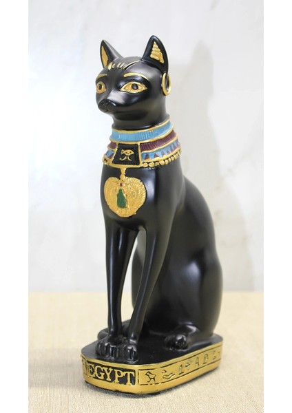 Buğz Polyester Mısır Kedisi Figür Büyük Boy