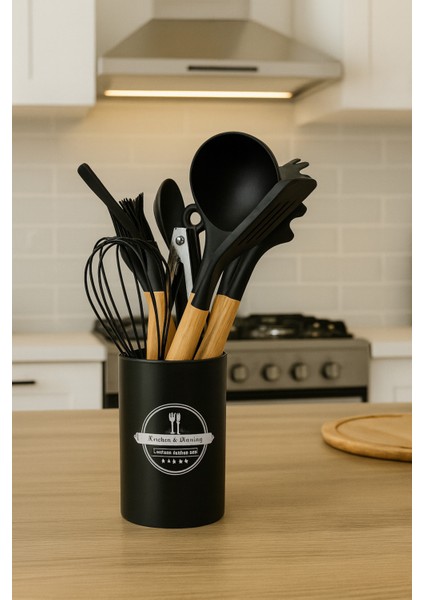 9 Parça Spatula Kepçe Kaşık Set
