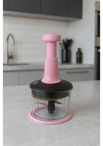 Büyük Paslanmaz Çelik 3 Bıçaklı Üstten Basmalı El Rondosu Blender Soğan Sebze Doğrayıcı fiyatları