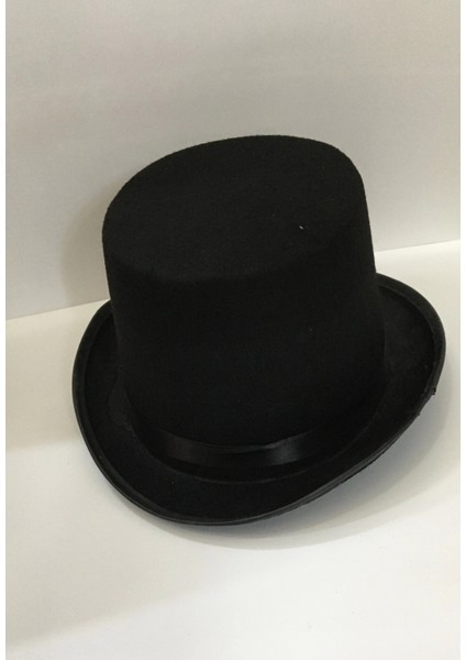 Buğz Yetişkinler Için Siyah Renk Ringmaster Sihirbaz Şapkası Fötr Şapka 15 cm fırsatları