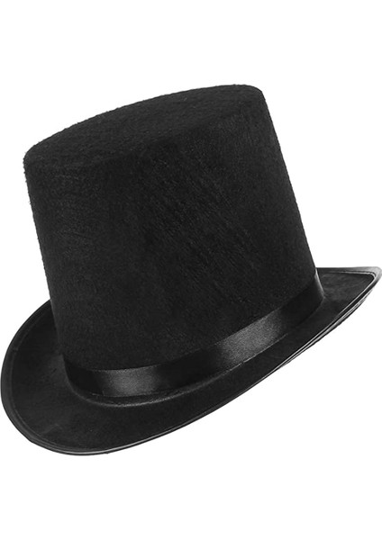 Buğz Yetişkinler Için Siyah Renk Ringmaster Sihirbaz Şapkası Silindir Şapka modelleri