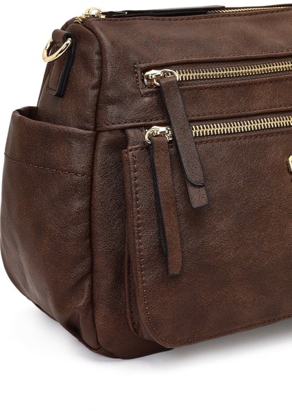 Kadın Kahverengi Uzun Askılı Çapraz Çanta 25ABD2510FT