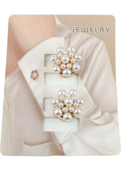 Taş Süslemeli Klips Mekanizmalı Kol Düğmesi fiyatları