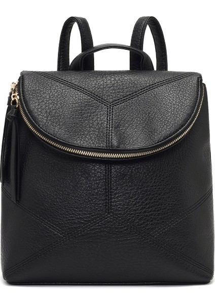 Kadın Siyah Sırt Çantası 25WBD267518