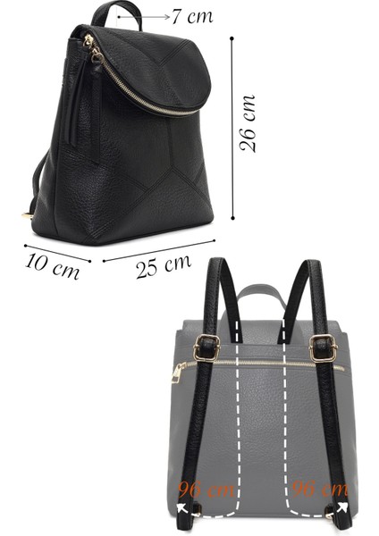 Kadın Siyah Sırt Çantası 25WBD267518 fiyatları