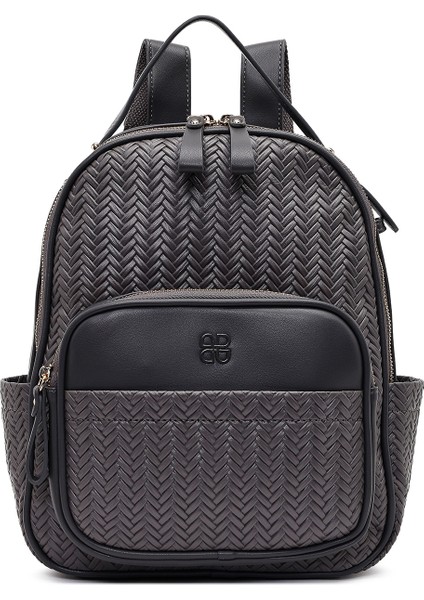 Kadın Gri Baskılı Sırt Çantası 25ABD285126