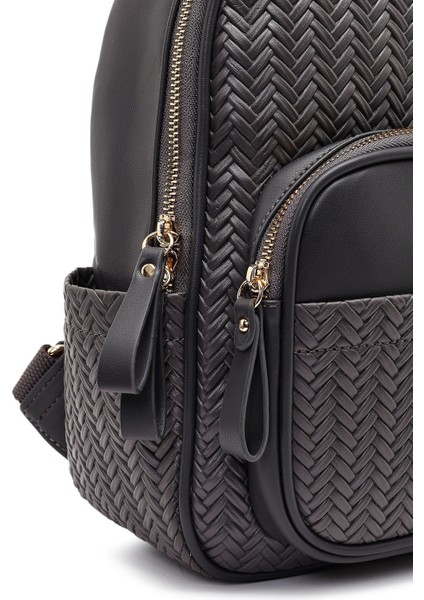 Kadın Gri Baskılı Sırt Çantası 25ABD285126