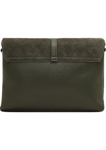 Kadın Yeşil Uzun Askılı Süet Deri Çapraz Çanta 25WBD252610 modelleri