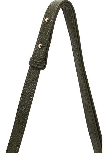 Kadın Yeşil Uzun Askılı Süet Deri Çapraz Çanta 25WBD252610