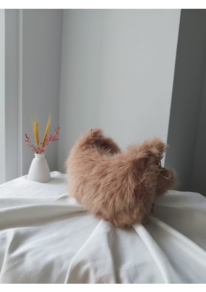 Vintage Peluş Kürk Model Sonbahar, Kış Tote Bag Kadın El, Omuz, Çapraz Çanta fiyatları