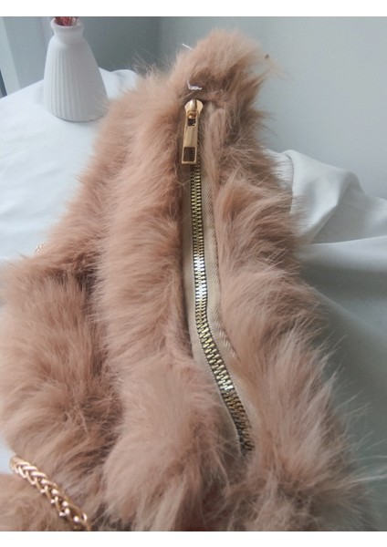 Vintage Peluş Kürk Model Sonbahar, Kış Tote Bag Kadın El, Omuz, Çapraz Çanta fırsatları