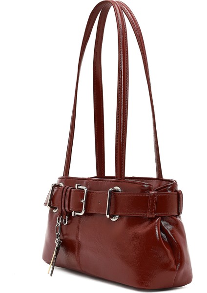 Kadın Kırmızı Rugan Omuz Çantası 25WBD254216 indirimleri