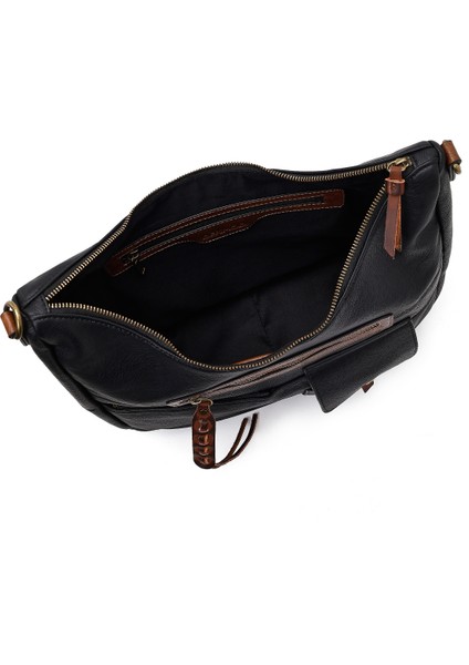 Kadın Siyah Uzun Askılı Omuz Çantası 25WBD255318