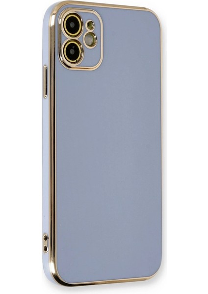 Buğz Iphone 11 Kılıf Volet Silikon - Mavi