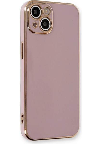 Buğz Iphone 13 Kılıf Volet Silikon - Mor