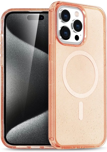 Buğz Newface Iphone 14 Pro Kılıf Star Magsafe Kapak - Turuncu