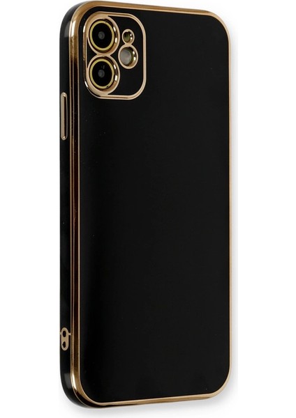 Buğz Iphone 11 Kılıf Volet Silikon - Siyah