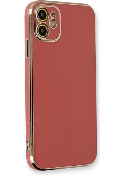 Buğz Iphone 11 Kılıf Volet Silikon - Kırmızı