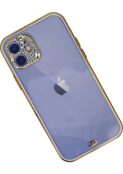 Buğz Iphone 12 Kılıf Liva Taşlı Silikon - Beyaz fiyatları