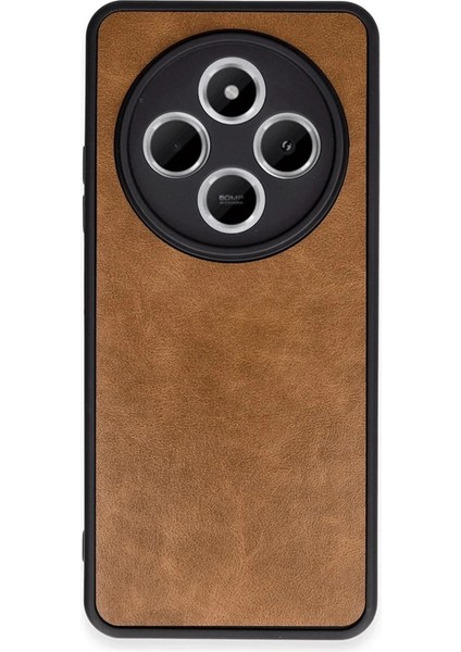 Buğz Xiaomi Redmi 14C Kılıf Aras Deri Kapak - Taba