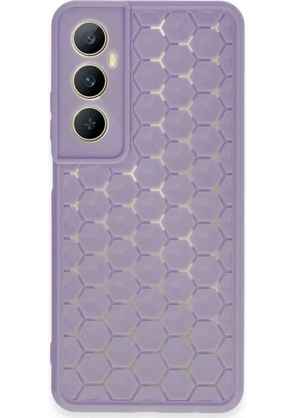 Buğz Newface Realme C65 Kılıf Petek Silikon Kapak - Lila
