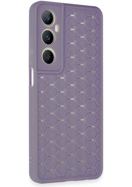 Buğz Newface Realme C65 Kılıf Petek Silikon Kapak - Lila fiyatları