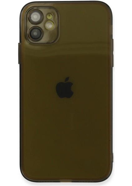 Buğz Iphone 12 Kılıf Fly Lens Silikon - Siyah