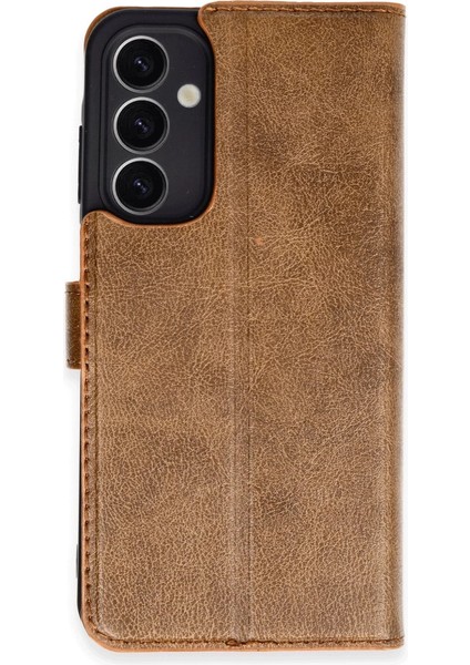 Buğz Samsung Galaxy A25 5g Kılıf Trend S Plus Kapaklı Kılıf - Taba