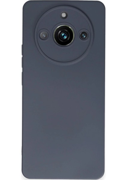 Buğz Newface Realme 11 Pro Kılıf Nano Içi Kadife Silikon - Gri