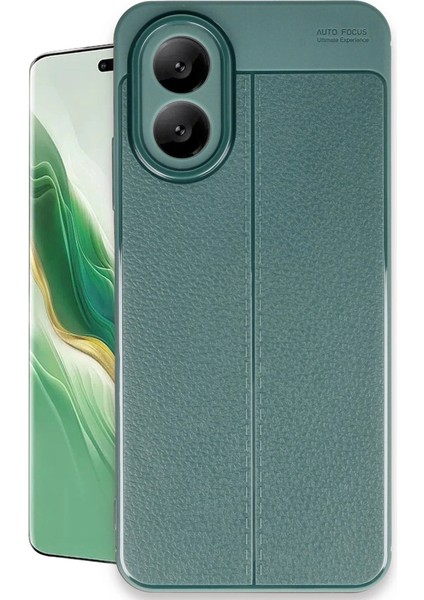 Buğz Newface Oppo A38 Kılıf Auto Focus Kapak - Koyu Yeşil