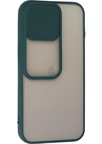 Buğz Iphone 13 Pro Kılıf Palm Buzlu Kamera Sürgülü Silikon - Yeşil fiyatları