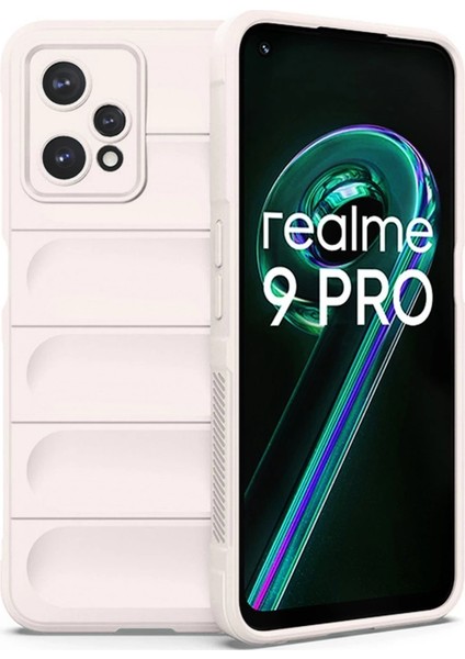 Buğz Realme 9 Pro 5g Kılıf Optimum Silikon - Krem