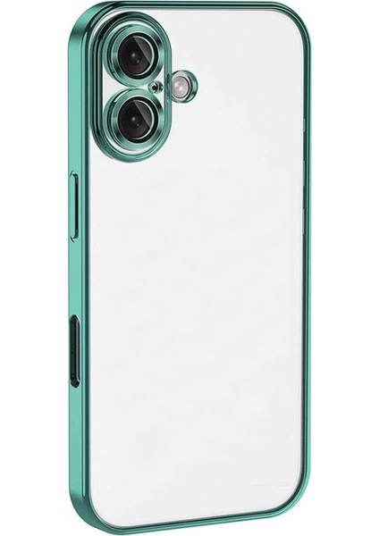 Buğz Iphone 16 Plus Kılıf Razer Lensli Silikon - Turkuaz