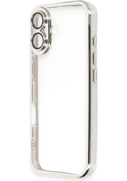 Buğz Iphone 16 Kılıf Razer Lensli Silikon - Gümüş fiyatları