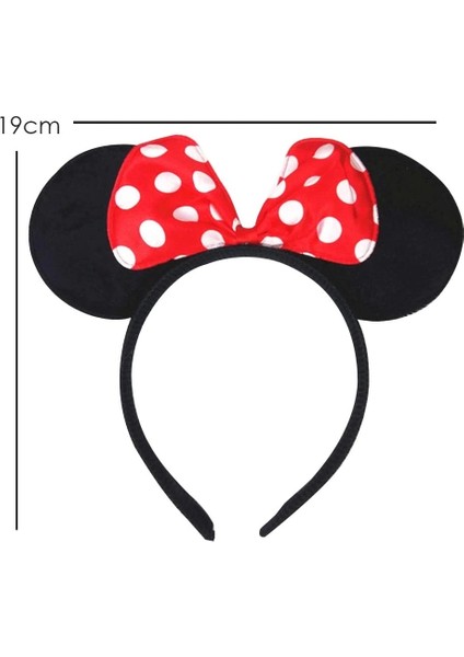 Buğz Kırmızı Fiyonklu Minnie Mouse Taç Fare Tacı Kafa Bandı indirimleri