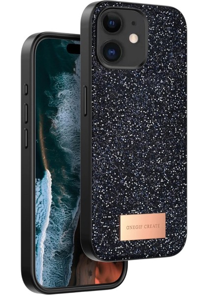 Buğz Onegif Iphone 11 Bright Simli Kapak - Siyah