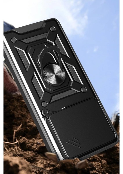 Buğz Xiaomi Mi 15 Kılıf Pars Lens Yüzüklü Silikon - Lacivert modelleri