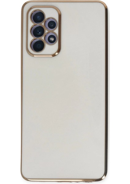 Buğz Samsung Galaxy A52 Kılıf Volet Silikon - Beyaz