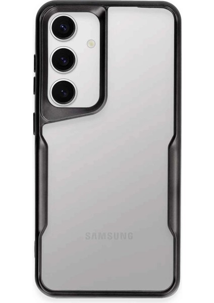 Buğz Newface Samsung Galaxy S24 Kılıf Boyi Silikon Kapak - Siyah